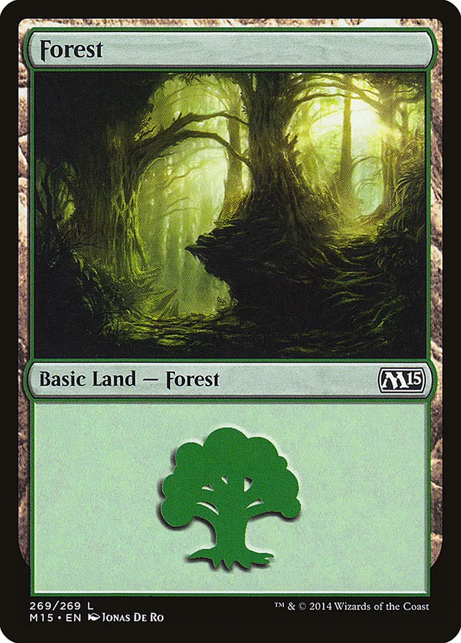 2014 Magic 2015 Forest common #269 common card image