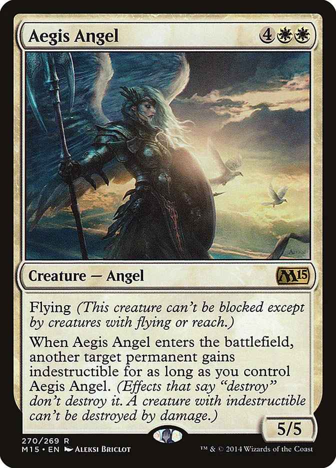 2014 Magic 2015 Aegis Angel #270 rare card image