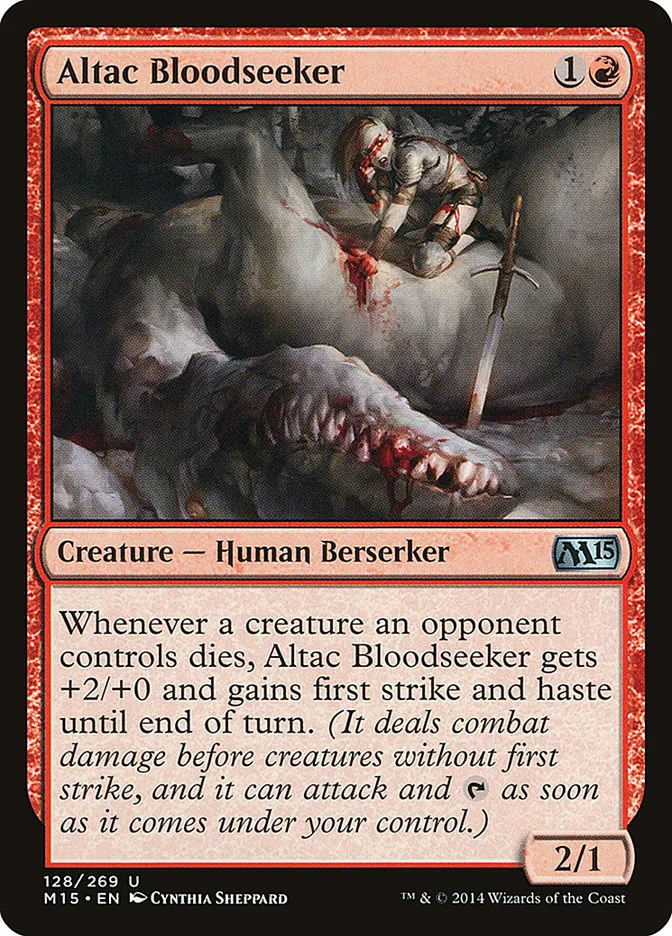 2014 Magic 2015 Altac Bloodseeker uncommon #128 uncommon card image