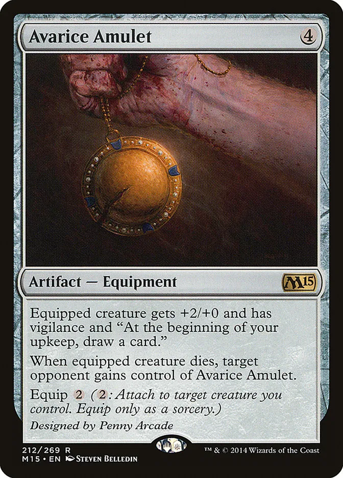 2014 Magic 2015 Avarice Amulet rare #212 rare card image
