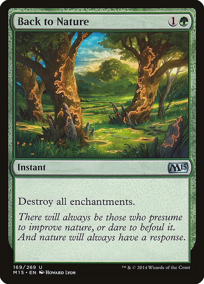 2014 Magic 2015 Back to Nature #169 uncommon card image
