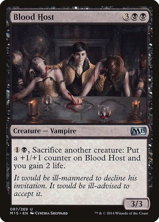 2014 Magic 2015 Blood Host uncommon #87 uncommon card image