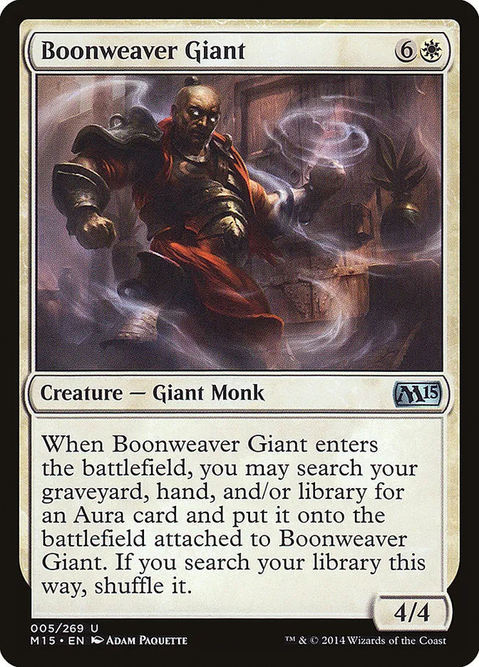 2014 Magic 2015 Boonweaver Giant uncommon #5 uncommon card image