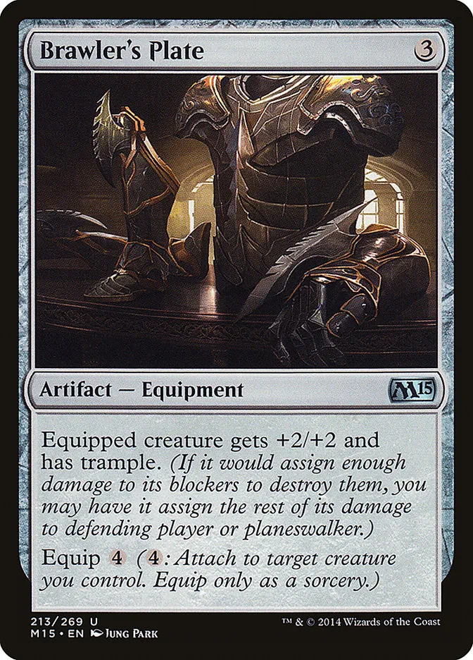 2014 Magic 2015 Brawler's Plate #213 uncommon card image