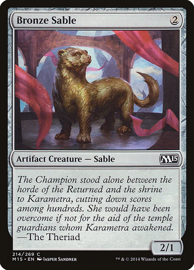 2014 Magic 2015 Bronze Sable common #214 common card image