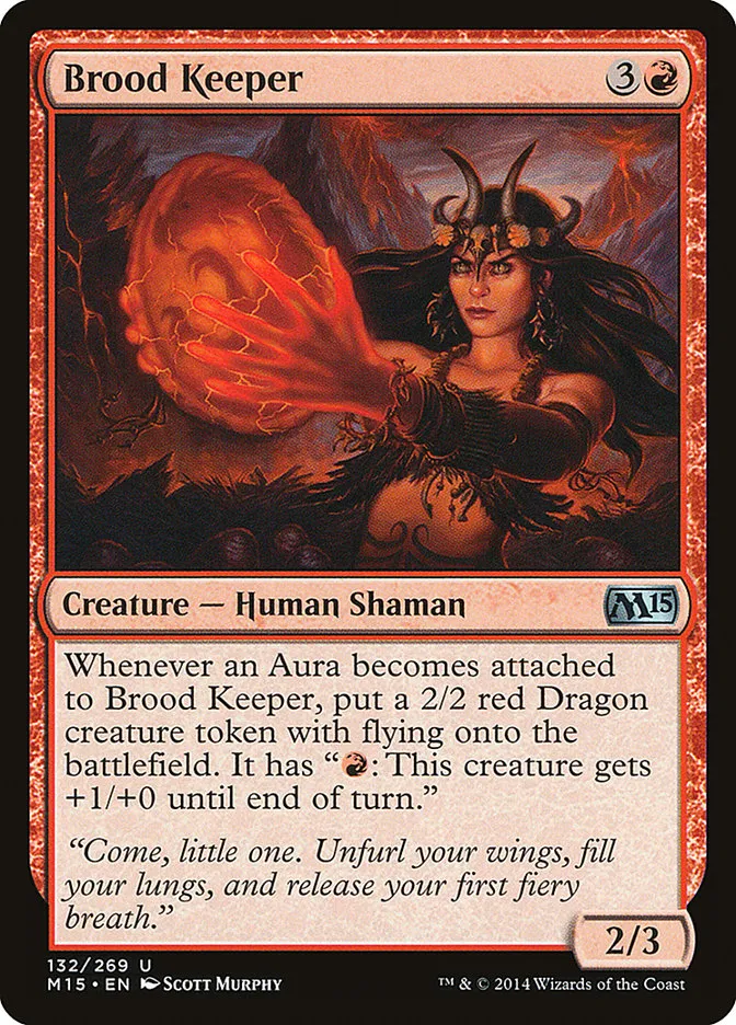 2014 Magic 2015 Brood Keeper #132 uncommon card image