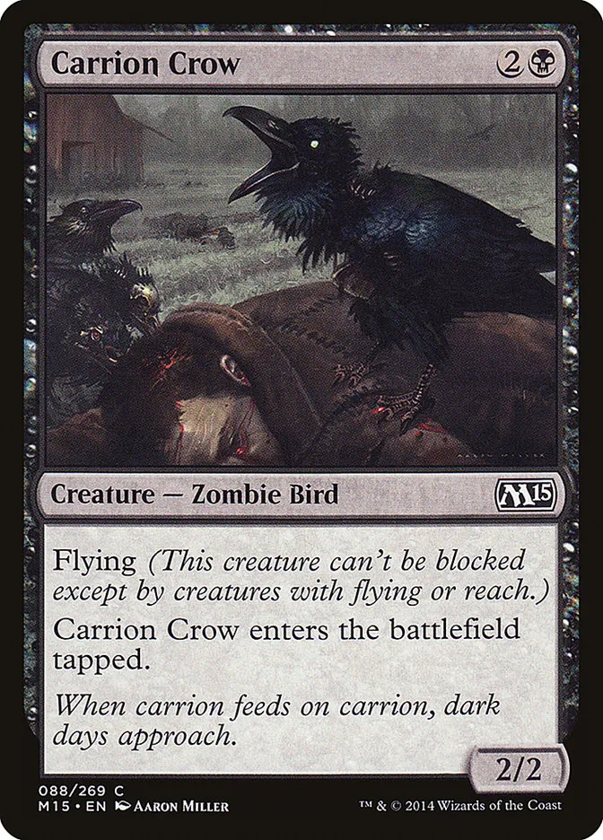 2014 Magic 2015 Carrion Crow common #88 common card image