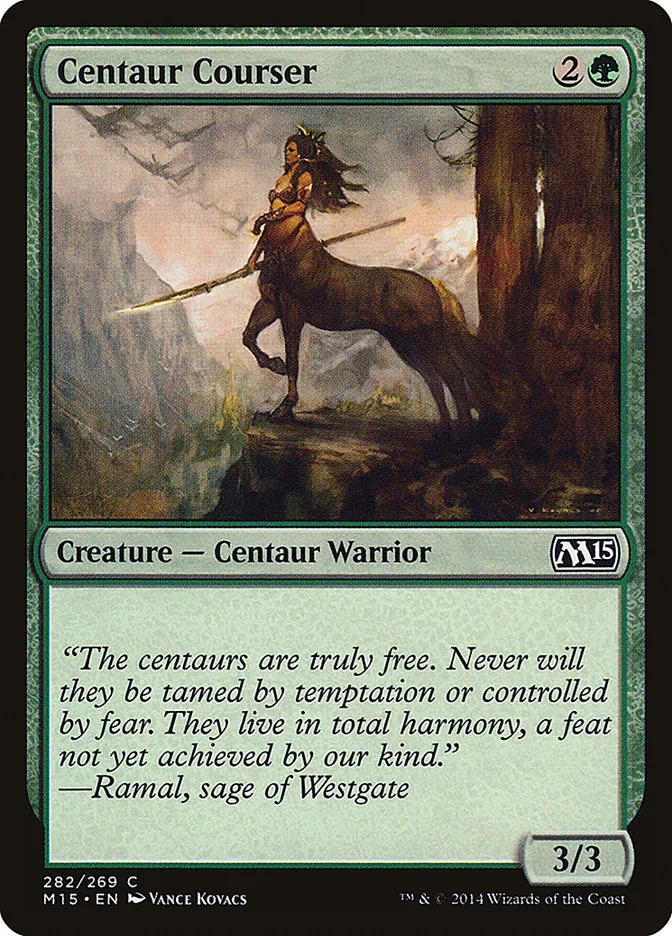 2014 Magic 2015 Centaur Courser common #282 common card image