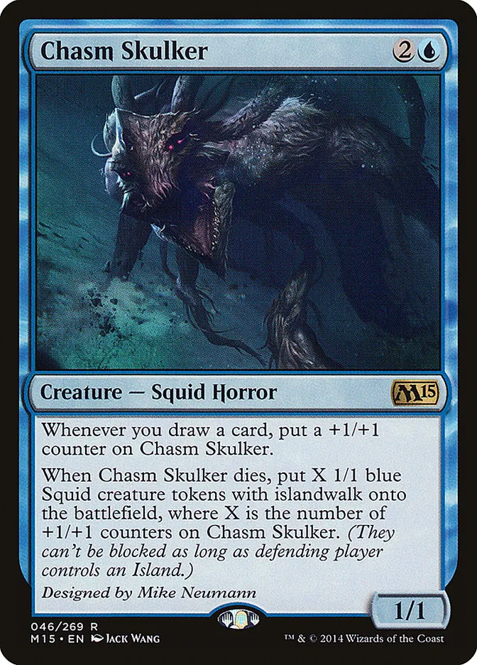 2014 Magic 2015 Chasm Skulker #46 rare card image