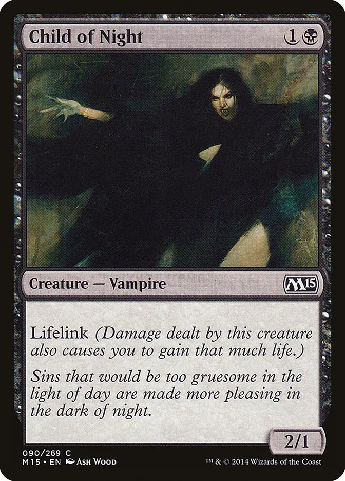 2014 Magic 2015 Child of Night #90 common card image