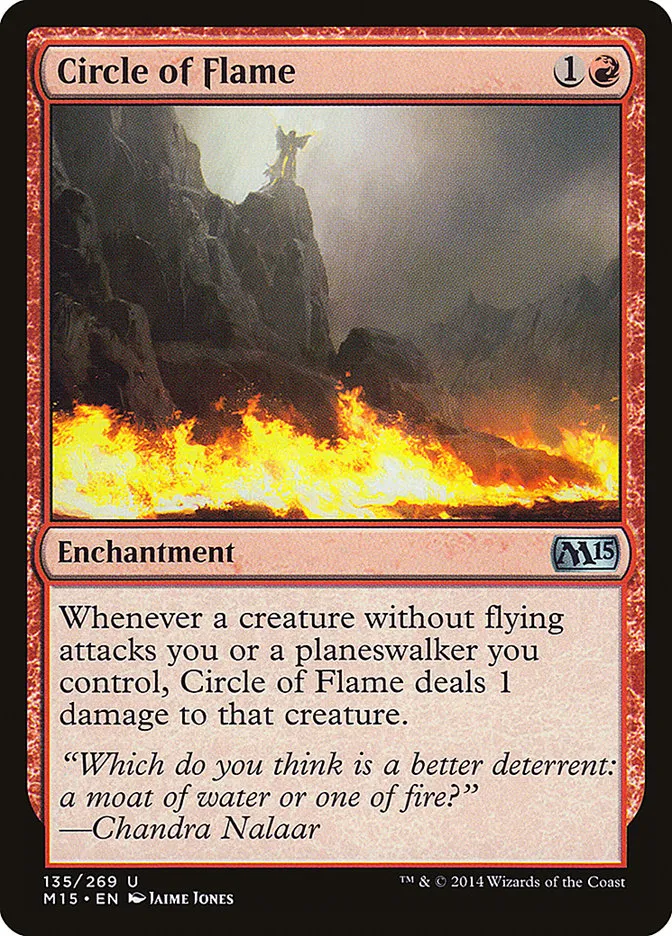 2014 Magic 2015 Circle of Flame uncommon #135 uncommon card image