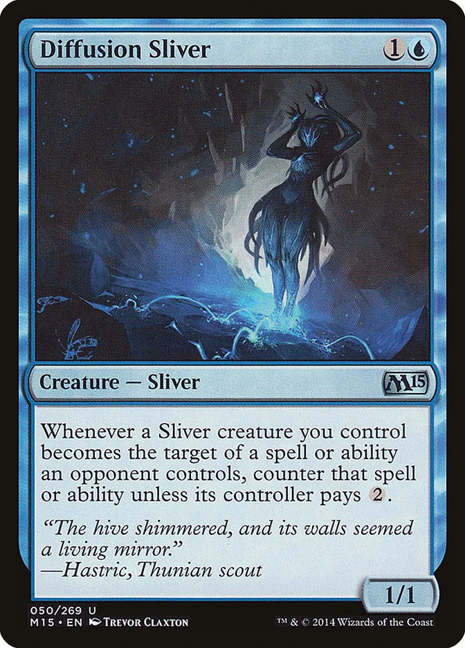 2014 Magic 2015 Diffusion Sliver uncommon #50 uncommon card image