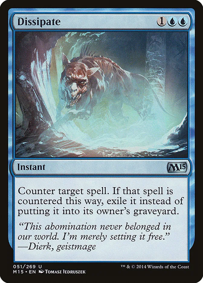 2014 Magic 2015 Dissipate uncommon #51 uncommon card image