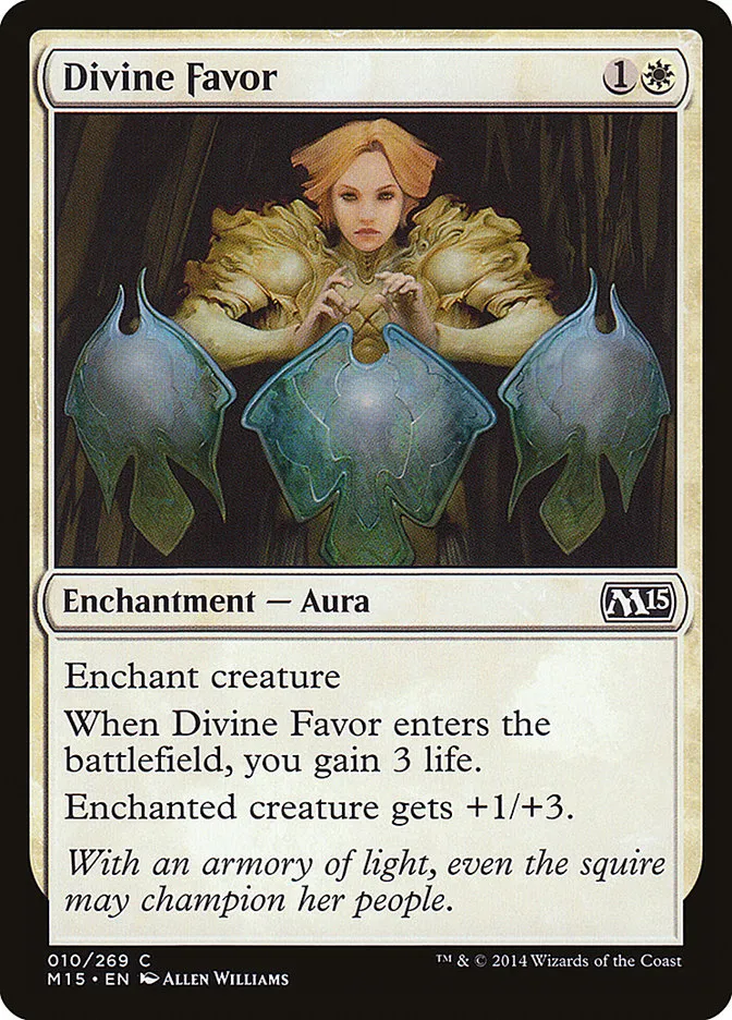 2014 Magic 2015 Divine Favor common #10 common card image