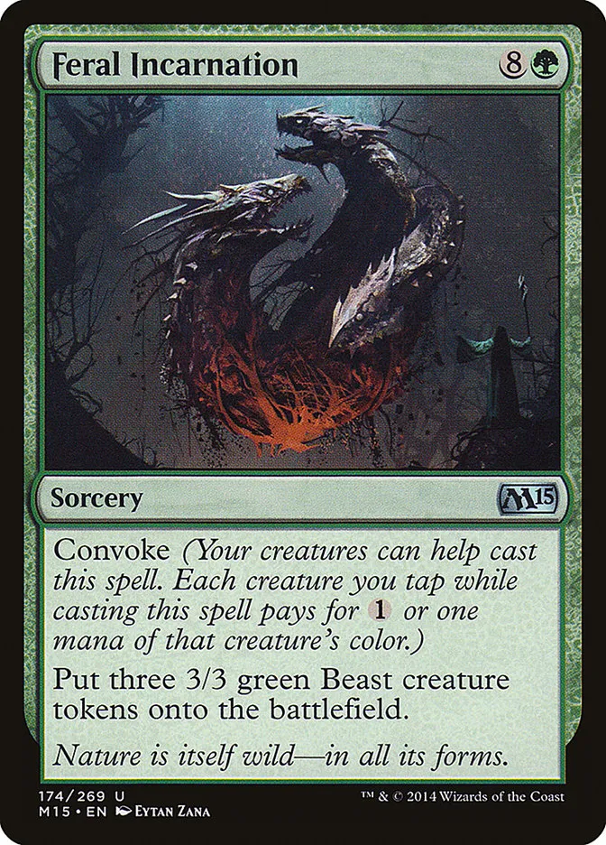 2014 Magic 2015 Feral Incarnation uncommon #174 uncommon card image