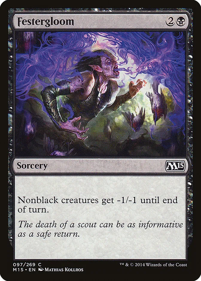 2014 Magic 2015 Festergloom common #97 common card image