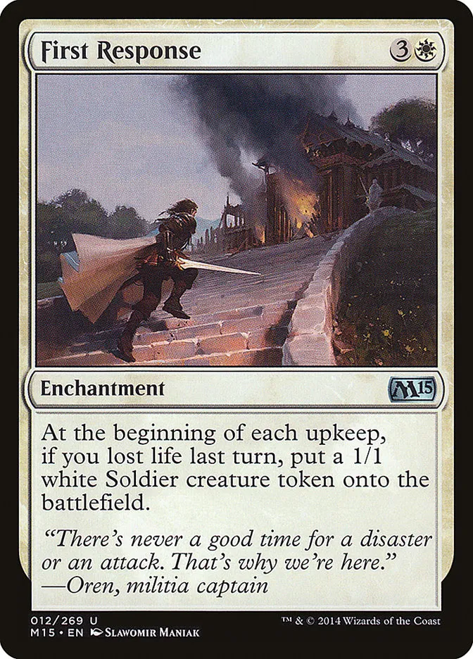 2014 Magic 2015 First Response uncommon #12 uncommon card image