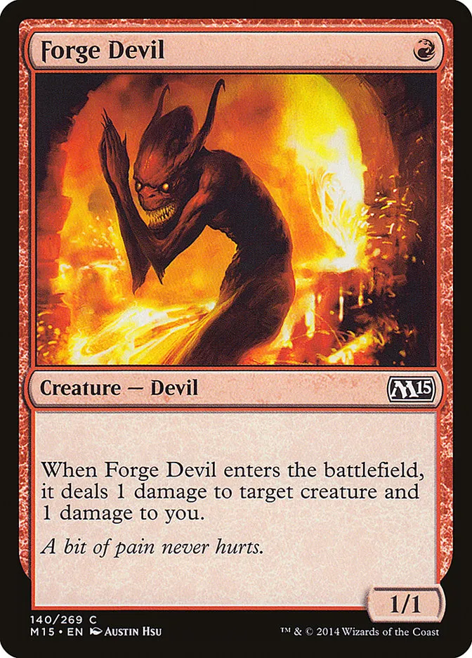 2014 Magic 2015 Forge Devil common #140 common card image