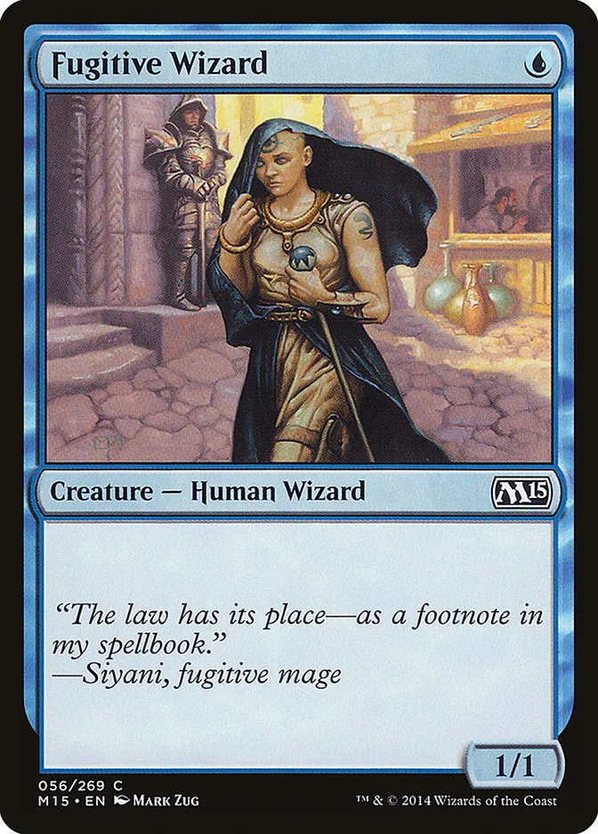 2014 Magic 2015 Fugitive Wizard common #56 common card image