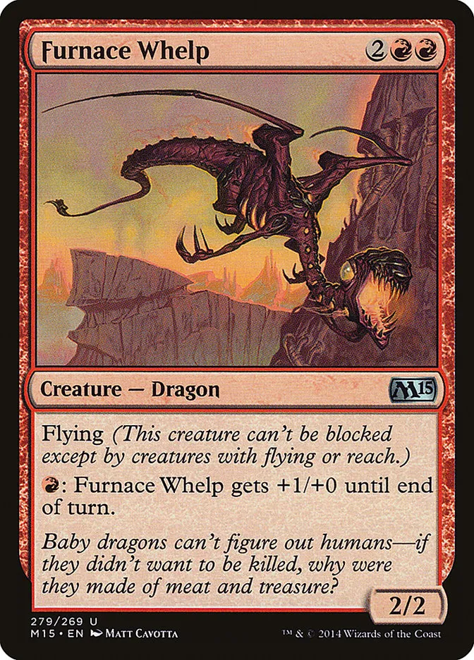 2014 Magic 2015 Furnace Whelp uncommon #279 uncommon card image