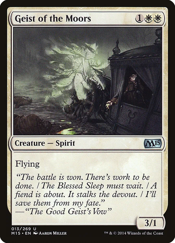 2014 Magic 2015 Geist of the Moors #13 uncommon card image