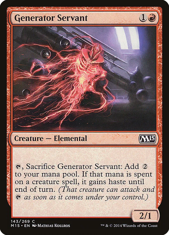 2014 Magic 2015 Generator Servant common #143 common card image