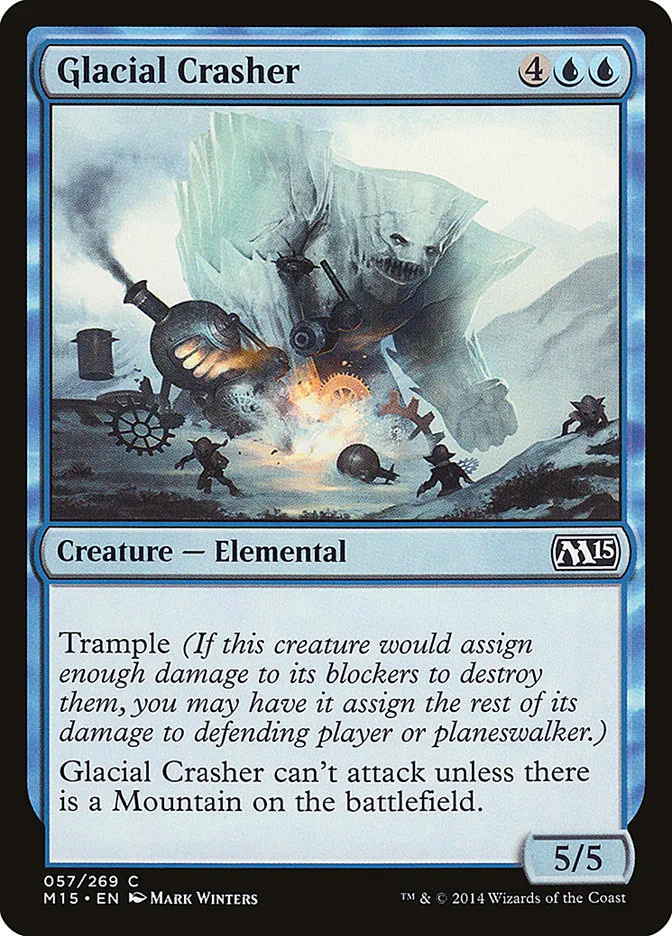 2014 Magic 2015 Glacial Crasher common #57 common card image