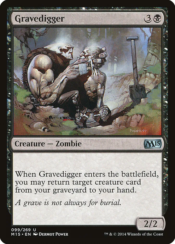 2014 Magic 2015 Gravedigger uncommon #99 uncommon card image