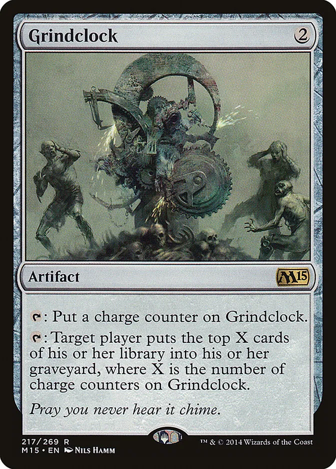2014 Magic 2015 Grindclock rare #217 rare card image
