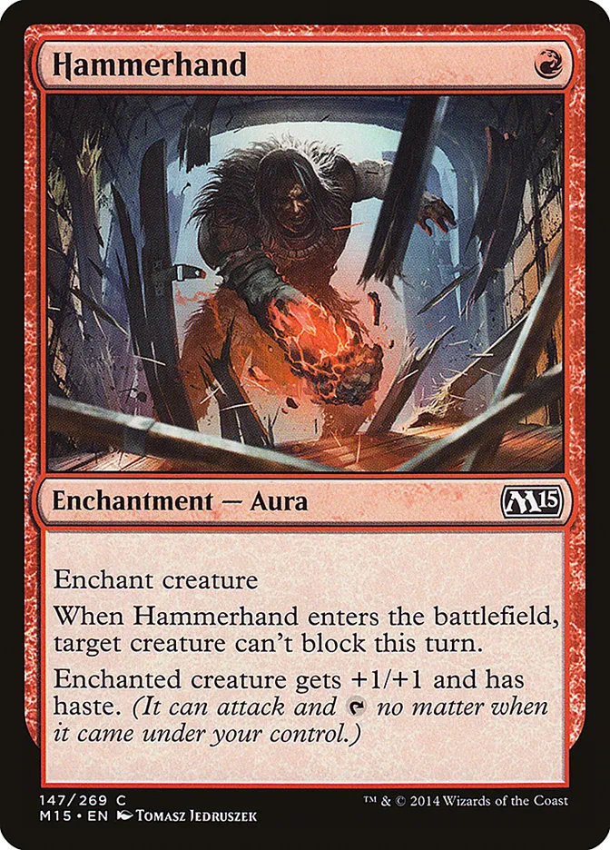 2014 Magic 2015 Hammerhand common #147 common card image