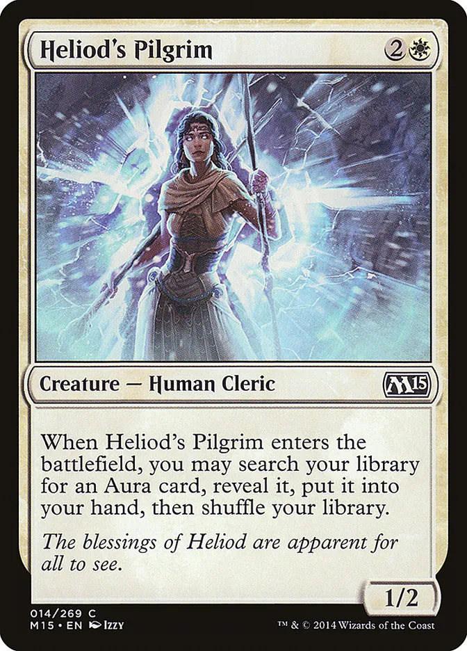2014 Magic 2015 Heliod's Pilgrim common #14 common card image