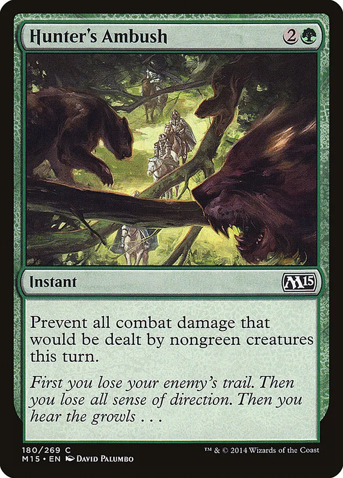 2014 Magic 2015 Hunter's Ambush common #180 common card image