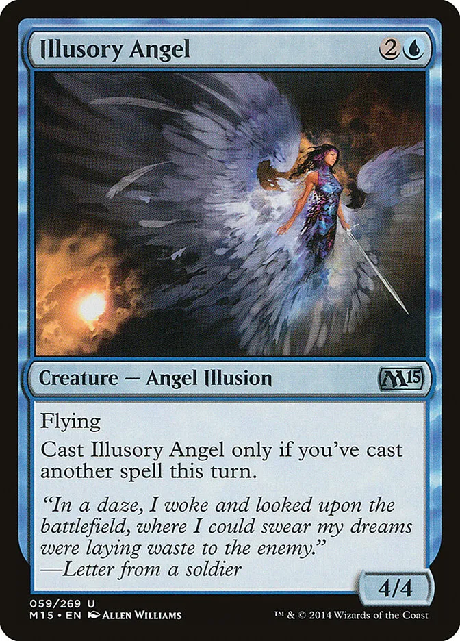 2014 Magic 2015 Illusory Angel uncommon #59 uncommon card image