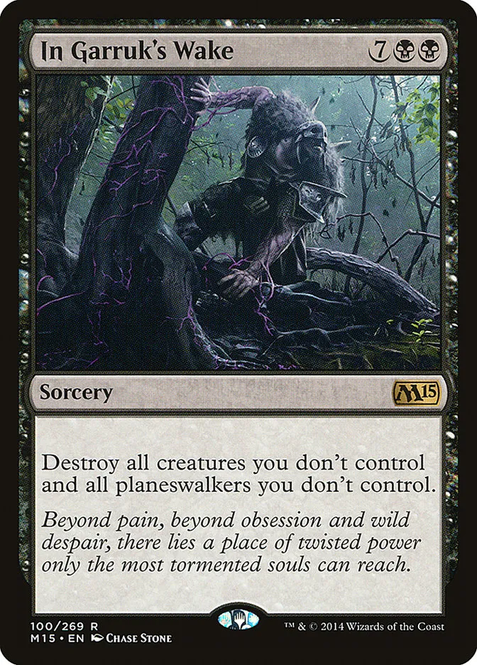 2014 Magic 2015 In Garruk's Wake rare #100 rare card image