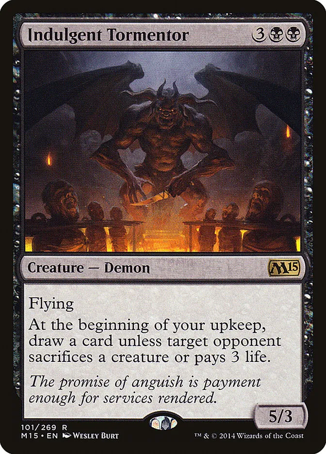 2014 Magic 2015 Indulgent Tormentor rare #101 rare card image
