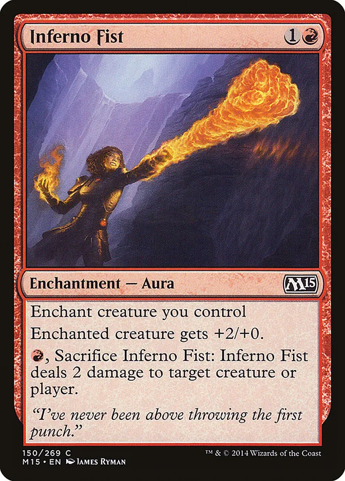 2014 Magic 2015 Inferno Fist #150 common card image