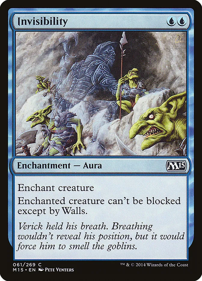 2014 Magic 2015 Invisibility common #61 common card image