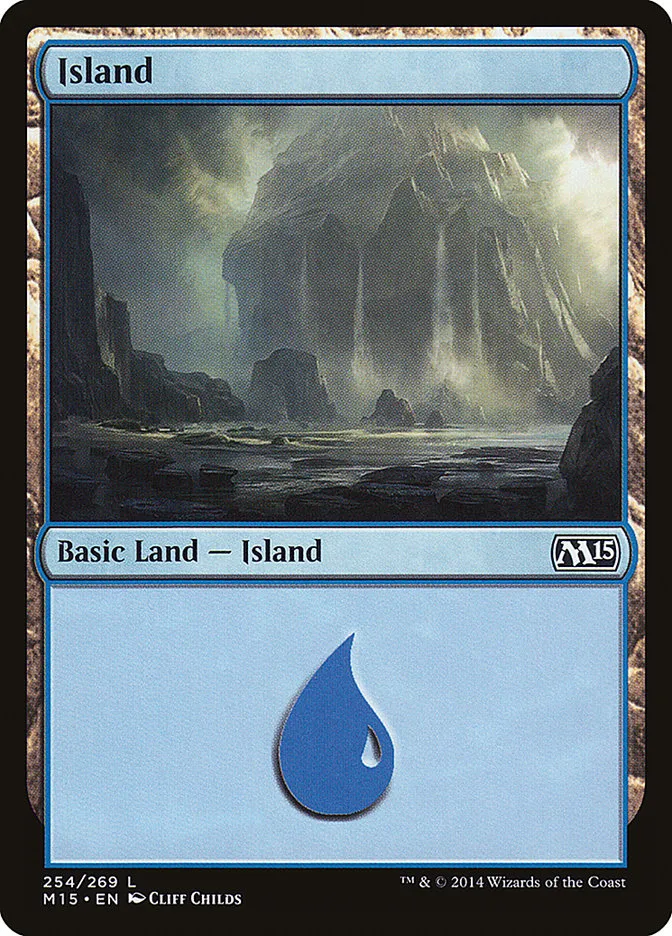 2014 Magic 2015 Island common #254 common card image