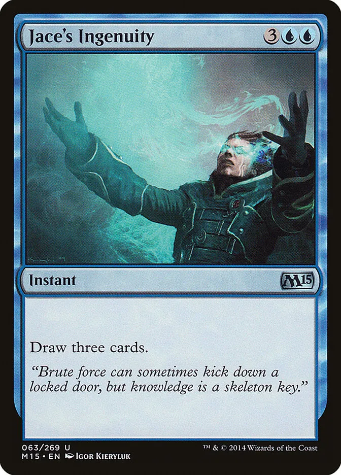 2014 Magic 2015 Jace's Ingenuity uncommon #63 uncommon card image