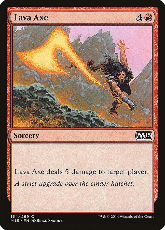 2014 Magic 2015 Lava Axe common #154 common card image