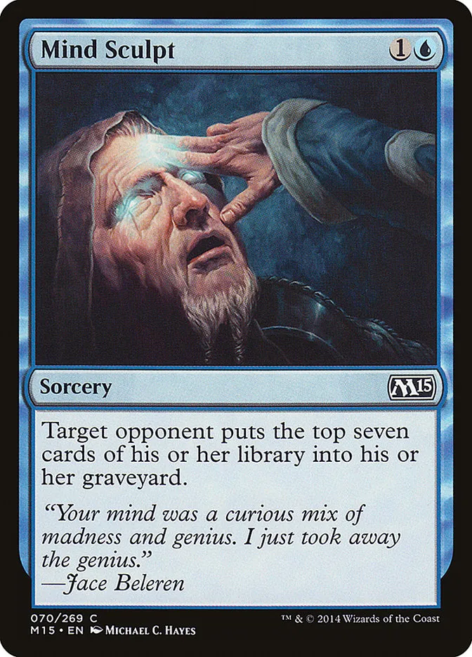 2014 Magic 2015 Mind Sculpt common #70 common card image