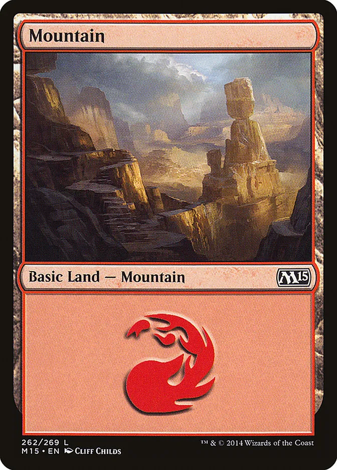 2014 Magic 2015 Mountain common #262 common card image