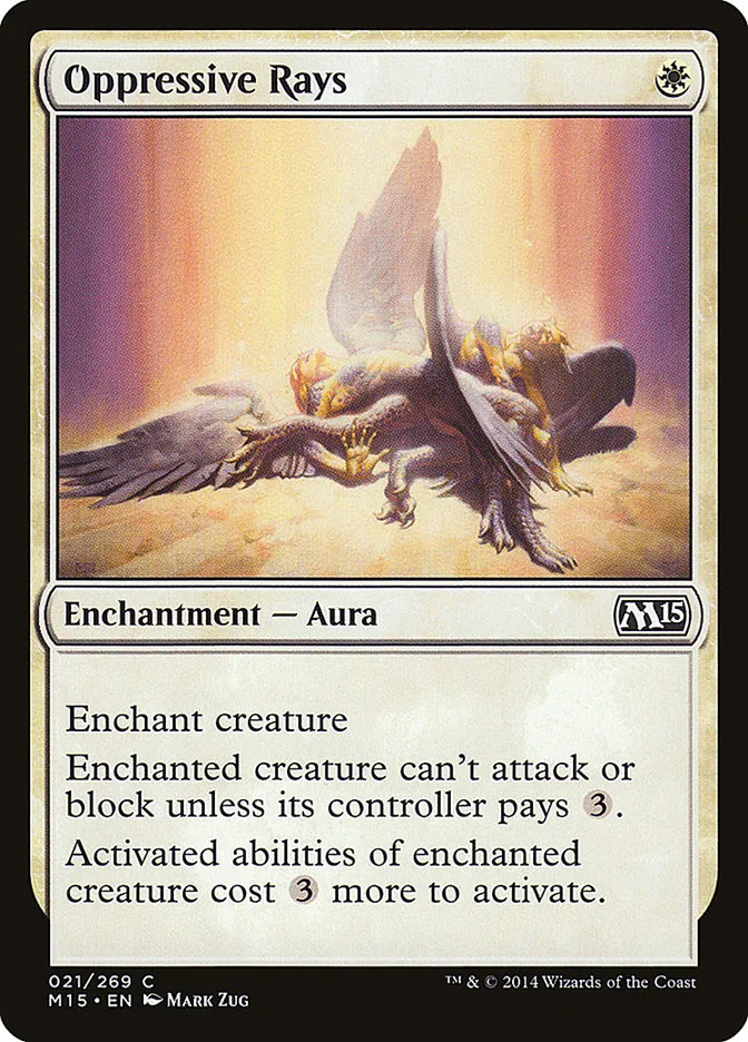 2014 Magic 2015 Oppressive Rays common #21 common card image