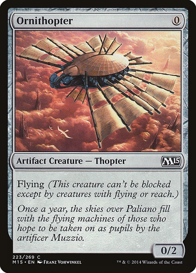 2014 Magic 2015 Ornithopter common #223 common card image
