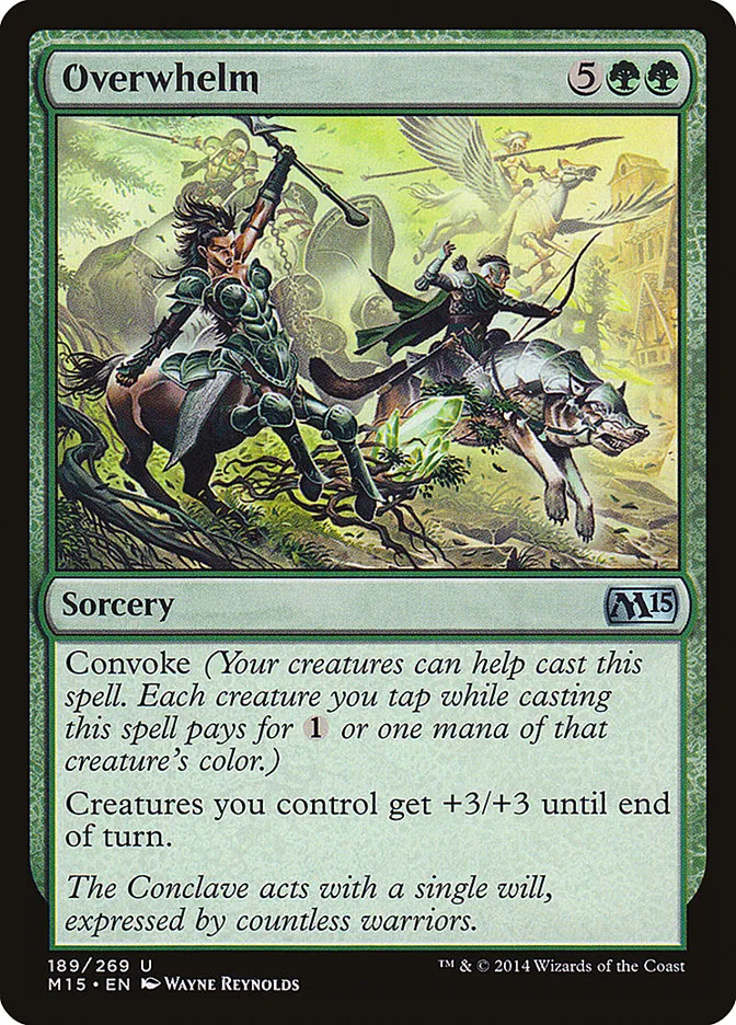 2014 Magic 2015 Overwhelm uncommon #189 uncommon card image