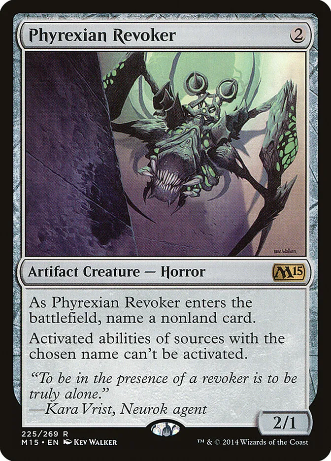 2014 Magic 2015 Phyrexian Revoker rare #225 rare card image