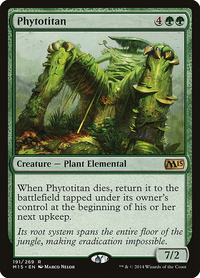 2014 Magic 2015 Phytotitan rare #191 rare card image