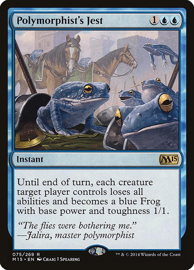 2014 Magic 2015 Polymorphist's Jest rare #75 rare card image