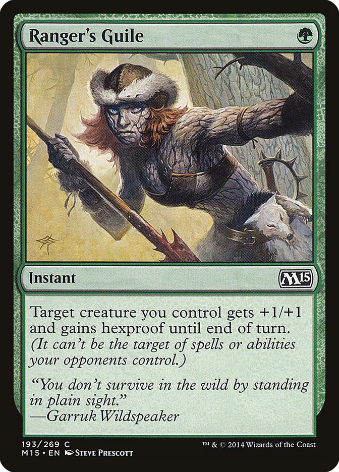 2014 Magic 2015 Ranger's Guile common #193 common card image