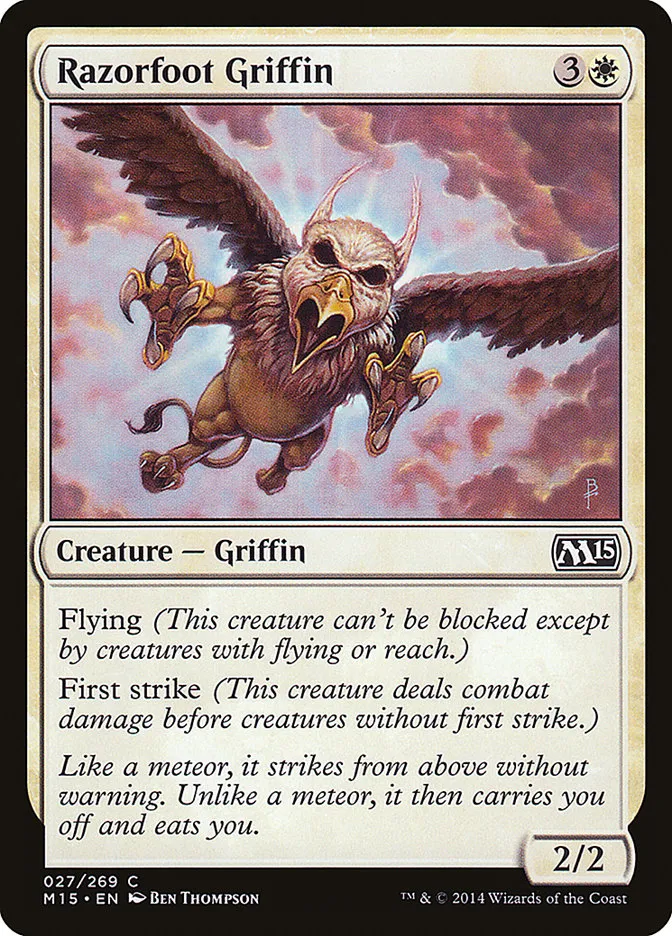 2014 Magic 2015 Razorfoot Griffin common #27 common card image